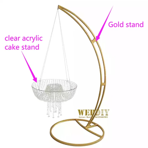 Soporte de acrílico de cristal <span class=keywords><strong>para</strong></span> Pastel de Bodas, accesorios de fondo de escenario <span class=keywords><strong>elegantes</strong></span> <span class=keywords><strong>para</strong></span> fiestas de cumpleaños, bodas, decoración de <span class=keywords><strong>boda</strong></span>, soporte de flores - Product Image 2