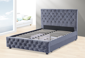 Modern Simple New Style Upholstered Bed with <strong>Storage</strong> - Product Image 5