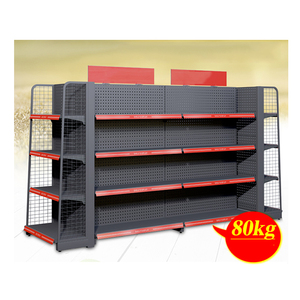 Estante de acero inoxidable de estilo americano para exhibición de suelo de supermercado, personalizado, oferta - Product Image 2