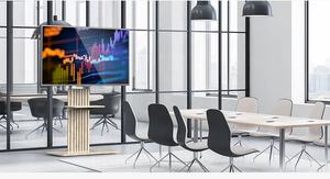 <span class=keywords><strong>Jiesheng</strong></span> Nuevo Soporte Móvil para TV de Madera y Acero de 32-70 Pulgadas, Base con Ruedas Giratorias de 360 Grados, Inclinables y con Capacidad para 40 kg - Product Image 6