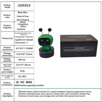 Robot diffuseur d'arômes intelligent pour voiture, 2-en-1 désodorisant et humidificateur automatique pour l'intérieur du véhicule