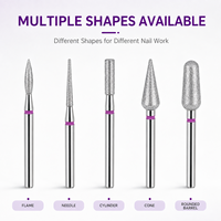 Nouvelle fraise diamantée professionnelle pour cuticules, fraise diamantée russe pour cuticules, fraises diamantées pour cuticules
