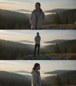 Chaqueta de Hombre para Exteriores con Capucha, Elegante |   Cuello alto con estampado de letras |   Versátil y de Alto Rendimiento para Senderismo, Camping y Viajes - Product Image 4