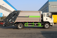 Camion à ordures compacteur Shacman 4X2 14m³ pour la collecte des déchets sur les chantiers de construction