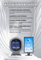 Skin Management X5Pro Escáner de piel Detector de humedad Análisis de pigmento de acné Luz UV Analizador de piel para uso clínico