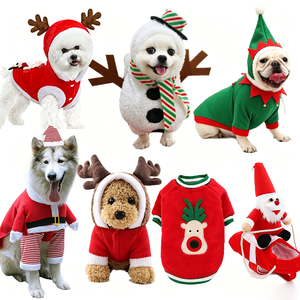 Nouvelle Arrivée Vêtements pour Chiens Combinaison de Noël Costume pour Animaux de Compagnie Pyjama Chaud d'Hiver à Quatre Pattes Ensemble de Vêtements de Fête pour Chiens Petits et Grands - Product Image 4