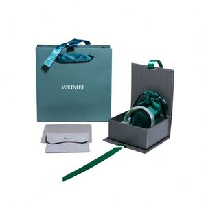 Joyero de papel con cinta para propuesta de boda muestra gratis personalizada - Product Image 1