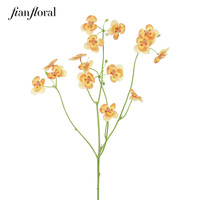 FONG IAN Bouquet de fleurs artificielles de pensée pour décoration extérieure, jardin, maison, bureau, mariage, fête des mères, Noël, remise de diplôme, Pâques