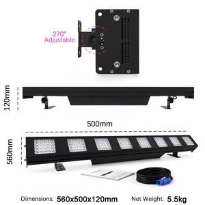 Barra de luz LED RGB profesional de 200x3W con 8 ojos, función dual, luz de fondo para escenario, control DMX512 de 40 zonas, para DJ, discoteca y fiestas - Product Image 3