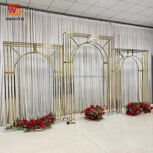 Nuevo Arco de Acero Inoxidable Dorado para Bodas, Soporte para Fondo de Escenario, Arco para Decoración de Fiestas - Product Image 4