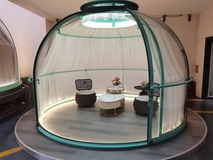 4,0*4,0 M transparente delicadeza Sunroom a prueba de viento insonorizado burbuja habitación Camping cápsula para Glamping - Product Image 2