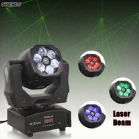 Shehds Moving Laser Beam Wash RGBW 6*15W Mini Bee Eye Laser Moving Head Light pour Dj Disco Stage Party
