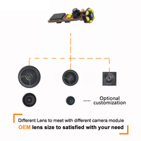 Module de caméra endoscope USB d'inspection industrielle compact 1MP OV9734CMOS à double objectif avec LED