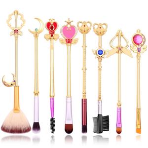 ชุดแปรงแต่งหน้าด้ามโลหะผสม 5 ชิ้น ลายการ์ตูนทำมือ ขนแปรงสังเคราะห์ สีปรับแต่งได้ ดีไซน์แปลกใหม่ - Product Image 4