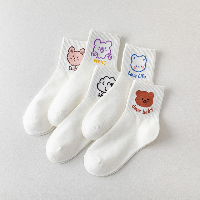 Bioserica Era Anti-bacterial High Quality Breathable Cotton Socks Cute Socks Lovely Style Anti Odor Socks