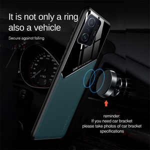 Xiomi <span class=keywords><strong>Redmi</strong></span> <span class=keywords><strong>Note</strong></span> <span class=keywords><strong>10</strong></span> Pro Case 11t Pro Case Textura de cuero Car Magnetic Holder Cover Fundas para teléfonos móviles TPU a prueba de golpes para <span class=keywords><strong>Xiaomi</strong></span> - Product Image 4