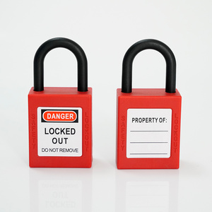 <span class=keywords><strong>Cadenas</strong></span> de sécurité isolé en nylon coloré à <span class=keywords><strong>prix</strong></span> de gros pour vente directe, avec clé maîtresse, codage laser personnalisé et étiquette - Product Image 4