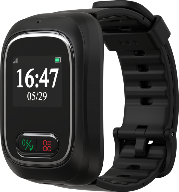 GPS Tracker Watch for Elderly with SOS Emergency Call, Real-Time Heart Rate Monitor,Family Location Tracking for Senior Watch