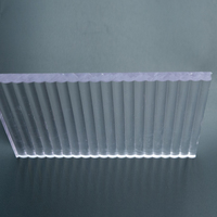 Panneaux de toiture transparents nervurés personnalisés au prix d'usine OEM, en polycarbonate résistant aux UV, solides et texturés