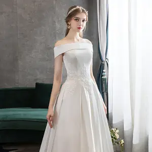 W06 sweetheart pedreria para vestidos de novia, longo apertado renda diamante vestido de noiva 2019