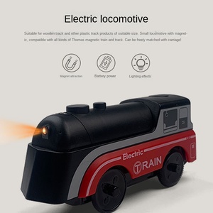 Bán Buôn New Điện Đầu Máy Xe Lửa Nhựa Đồ Chơi Tương Tác Mô Hình Nhận thức Mô Phỏng Xe Tải Trẻ Em Pin Điện Ánh Sáng - Product Image 4