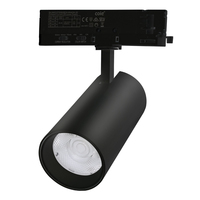 Luz de Riel LED COB TL402 18W-36W con Reflector ALANOD Ra90 UGR19, Sistema de Iluminación de Riel, Certificación CE EMC RoHS, Comercial