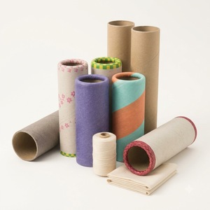 Industrial Brown Kraft <b>Textile</b> Roll Core High Radial Crush Resistance Cardboard Paper Tube Fabric <b>Packaging</b> Factory - Product Image 1