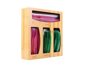 Wood Ziplock Bag Organizer For Drawer Wooden Bamboo Zip Lock Bag Organizer Compatible Wood Ziplock Bags Storage Organizer