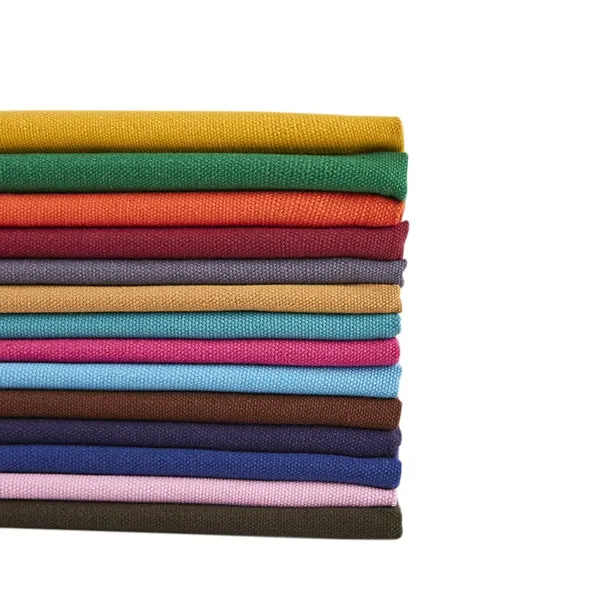 Vải Bạt Cotton Tái Chế 100% Hữu Cơ 10Oz 12Oz 14Oz 16Oz Tùy Chỉnh Của Nhà Sản Xuất Vải Dệt Nhuộm Màu Trơn