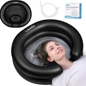 Bol à shampoing gonflable, évier portable, bassin à shampoing léger pour personnes âgées, handicapées, enceintes, blessées, alitées, handicapées - Product Image 1
