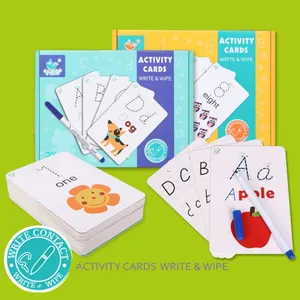 OEM Wholesale Children's Early Education English Alphabet Word Puzzle Game Alphabet Practice Card