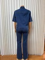 Ensemble de vêtements pour femmes, veste en jean de dernière génération 2026, associée à un jean décontracté tendance et unique, délavé, et un pantalon long pour femmes