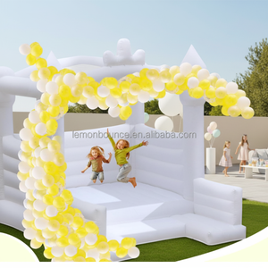 Château Gonflable Commercial <span class=keywords><strong>de</strong></span> Gros pour Mariages et Fêtes, Combo Gonflable en PVC Blanc pour Enfants, Équipement <span class=keywords><strong>de</strong></span> Jeu Extérieur - Product Image 2