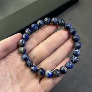 8mm AAA Natural Lápis-lazúli Espiritualidade Serenidade Proteção Iluminação Lápis-lazúli Pulseira - Product Image 4