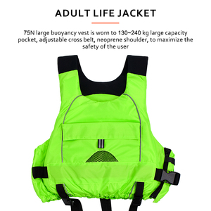 Giubbotti di salvataggio gilet di salvataggio di ultima generazione molto sottile bagnini pesca tricolore giubbotto di salvataggio nuoto per adulti - Product Image 2