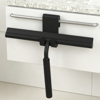 Raclette télescopique à long manche de 12 pouces pour vitres, douches, sols, carrelages, murs et portes coulissantes