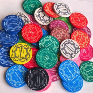 Jetons de poker à base en céramique Monte <span class=keywords><strong>Carlo</strong></span> 14g avec plateau d'options en plastique/acrylique personnalisable en matériau dynamique - Product Image 4