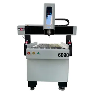 Jinan Mini Desktop 4 Trục 5 Trục Thiết Bị Quay 3d Cnc Router 6090/Máy Cắt Khắc Nhỏ