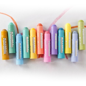Crayones de Cera de Secado Rápido Macarone, 12 Colores, para Niños, No Tóxicos, Suaves, <span class=keywords><strong>Pastel</strong></span>, en Barra, Set de <span class=keywords><strong>Pintura</strong></span> Tempera, Giratorios, Digitales - Product Image 5