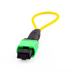 Câbles de bouclage à fibre optique ipolex MPO OEM ODM 12 cœurs monomode 9/125m OS2, adaptateurs de bouclage à fibre optique femelles, testeurs et connecteurs - Product Image 1
