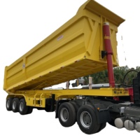 ORENO Vente directe usine chinoise Semi-remorque benne basculante en acier de type U de 100 tonnes, déchargement par trémie robuste, taille personnalisable