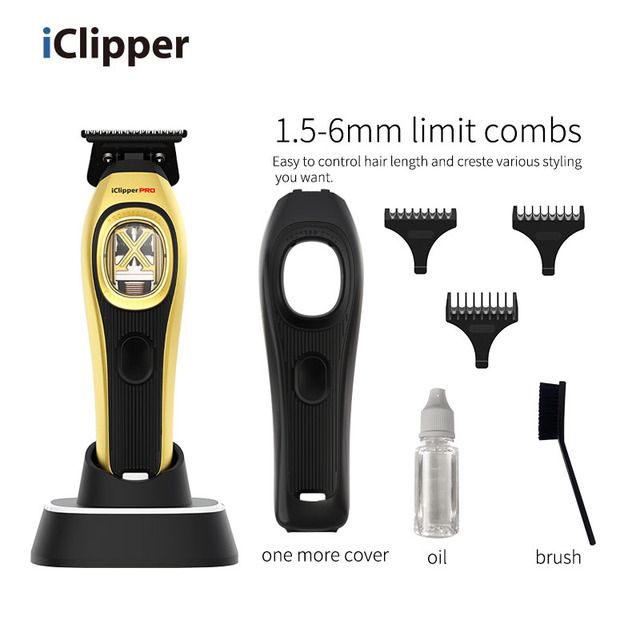 IClipper-ZX01 Professional Hair Trimmer Barber Clipper Trimmer Vector Motor Hair Trimmer Magnetic Motor