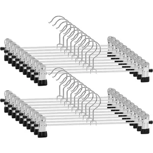 도매 공장 호텔 금속 철 저렴한 망 걸이 헤비 듀티 울트라 얇은 공간 절약 세탁 스커트 바지 행거 클립