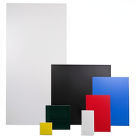 Feuille de polystyrène (PS) solide - Épaisseur 0,5 mm-3 mm - Dimensions 100x100 mm 500x1000 mm - Lot de 2 - Plusieurs couleurs pour l'artisanat et le bricolage