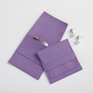 Customized Color Velvet & Suede Jewelry <b>Pouch</b> Packaging with Custom Logo and Display - Product Image 4