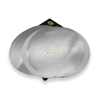 Feuilles de papier d'aluminium pour chicha LY 140mm 45mic de qualité alimentaire, découpées, nouvelle technologie sans papier perforé, distribution optimale de la chaleur, durabilité longue durée