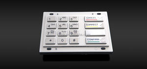 Teclado <span class=keywords><strong>PIN</strong></span> metálico con cifrado y certificación PCI 4.0 para cajeros automáticos - Product Image 3