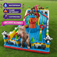 Structure gonflable géante Dinosaure, Dauphin, Licorne, Jungle pour filles, enfants et adultes