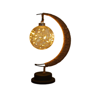 Lumières décoratives LED, lumières étoiles et lunes, lumières de Noël en forme de pomme, cadeau d'anniversaire, verre artisanal, IP44, fonctionnant sur piles, petite lampe de nuit - Product Image 6