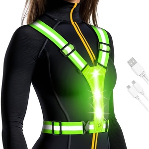 <span class=keywords><strong>Gilet</strong></span> réfléchissant LED pour la course à pied, <span class=keywords><strong>3</strong></span> modes, <span class=keywords><strong>haute</strong></span> <span class=keywords><strong>visibilité</strong></span>, vêtements de course réfléchissants, <span class=keywords><strong>gilet</strong></span> léger pour la marche et la course à pied - Product Image 3